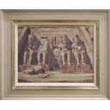 ROY PETTITT (b.1935), 'Ramses Temple', oil on canvas, 30cm x 40cm, dated '89 lower left, framed.