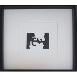 EDUARDO CHILLIDA (1924-2002), woodcut, 1979, edition 1000, 52.5cm x 52.5cm, framed.