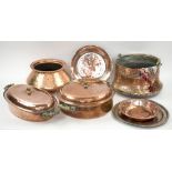 MIDDLE EASTERN COPPERWARES, a miscellany of pans and dishes.