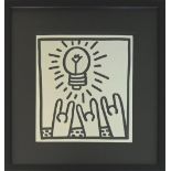 KEITH HARING, 'Lightbulb Moment', Tony Shafrazi Gallery, New York, 1982, limited edition 2000,