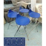 CYBER PUNK BAR STOOLS, a set of four, by Claudio Dondoli & Marco Pocci,