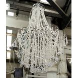 MUNO CHANDELIER, with faceted drops, approx 91cm H.