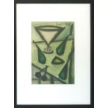 BERNARD BUFFET, 'Set table', Maeght vintage print, signed in the plate upper right, 31cm x 23cm,