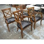 DINING CHAIRS, a set of twelve,