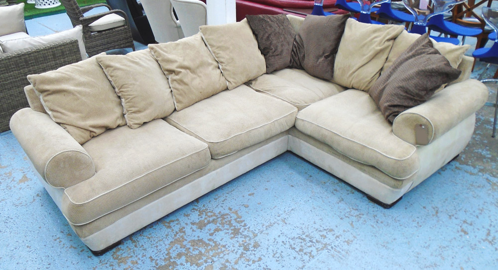 RAW SIENNA CORNER SOFA,