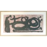 JOAN MIRO, 'Untitled', lithograph in colours printed by Maegh Editeur, 1967, 48cm x 94cm, framed.