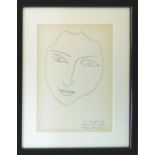 HENRI MATISSE, 'À la memoire de Angela Lamotte', original lithograph,