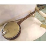 FIVE STRING 'CONCERTO' BANJO, circa 1950, by Kay, Germany, 99cm L overall.