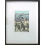 PETER BLAKE, 'Venice', lithograph, Paul Stolper Gallery 2009, handsigned in pencil, 41cm x 29cm.