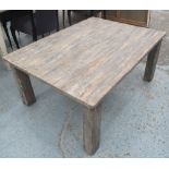 LOW TABLE, Rustic style painted pine, 80cm D x 109cm W x 46cm H.