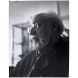 PHLIPPE HALSMAN, 'Portrait of Henri Matisse', silver gelatin print, with P.H. stamp verso, 33.