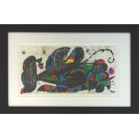 JUAN MIRO, 'Miro sculptor, Iran', original lithograph in colours on heavy cream wove Guarro paper,