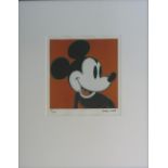 ANDY WARHOL, 'Mickey Mouse', lithograph, limited edition of 500, signed in the plate, 23cm x 23cm,