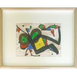 JOAN MIRO, 'Untitled', original colour woodcut, 1984, limited edition of 2600,