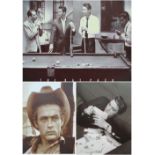 PHOTOPRINTS, three, the 'Rat Pack', 80cm x 60cm, Elvis and James Dean, each 50cm x 40cm.