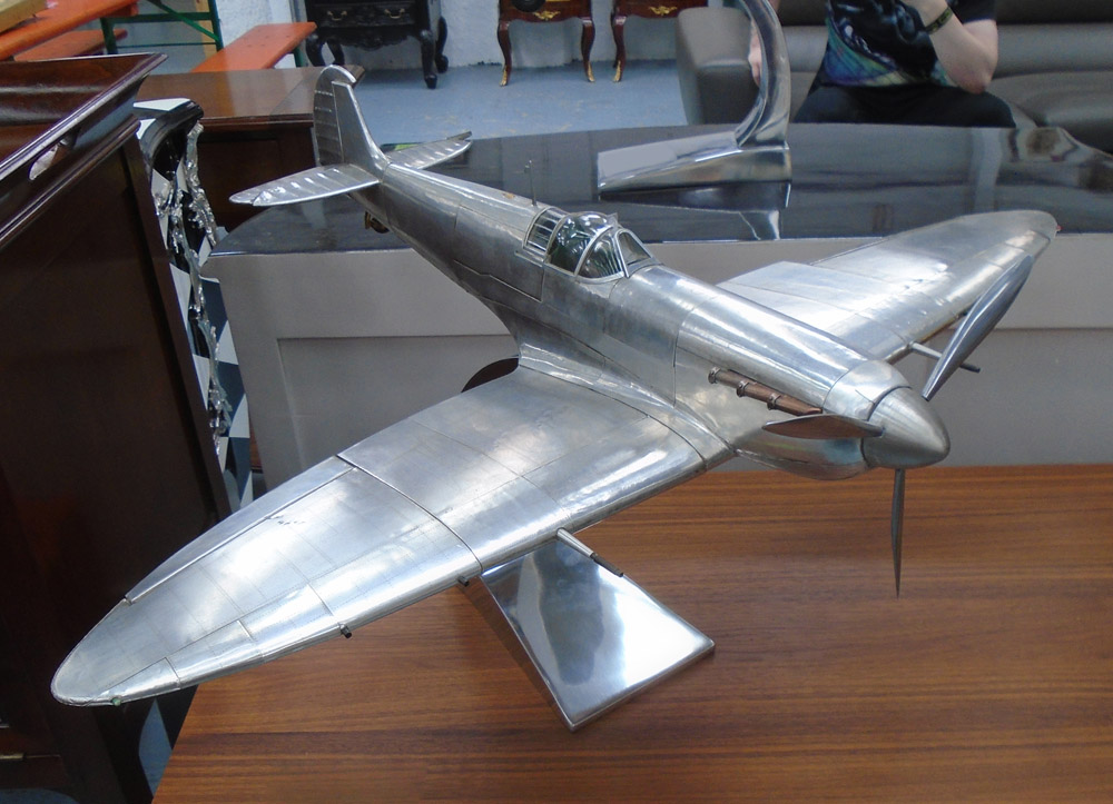 'SPITFIRE', model on stand, 73cm x 59cm x 43cm H.