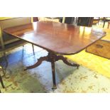 BREAKFAST TABLE, Regency mahogany,