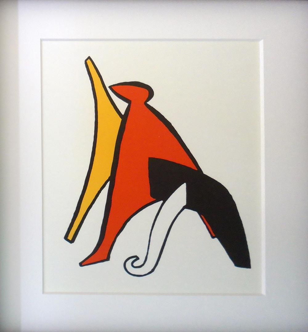 ALEXANDER CALDER, 'Sabot et bonnet phrygien', 1963, lithograph in colours,Derrier le Miroir nº 141,