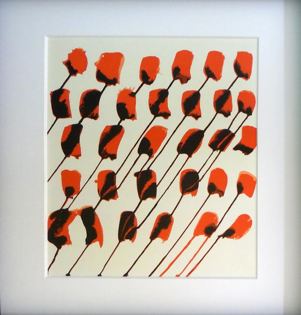 ALEXANDER CALDER, 'Compostion taches rouges', 1966, lithograph in colours, Derrier le Miroir nº 156,