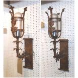 WALL SCONCES, a pair, by Beaumont & Fletcher,