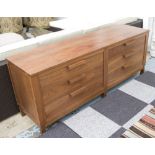 CHEST, De la Espada style, with six short drawers, on square feet, 180cm x 50cm x 70cm.