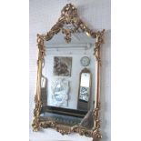 MIRROR, Louis XV style in ornate gilded frame, 156cm x 97cm.