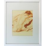 ROGER BRÉVAL, 'Nude', 1930, vintage lithograph, limited edition 183/185, signed in the plate,
