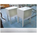 GHOST BUSTER NIGHT TABLES, a pair, by Stark for Kartell,