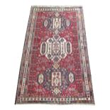 FINE SOUMAK RUG, 193cm x 115cm,