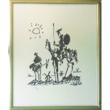 AFTER PABLO PICASSO, 'Don Quixote and Sancho Panza', lithograph on Arches paper,