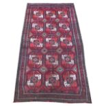 FINE VINTAGE TURKOMAN RUG, 240cm x 130cm, North East Persian,