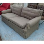 SOFA, traditional style with spring seat, 205cm W x 95cm D x 81cm H.