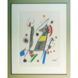 JOAN MIRO, 'Marvillas No. 6'. lithograph, signed in the plate, 50cm x 36cm, framed and glazed.