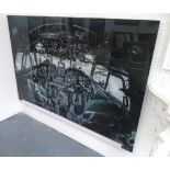 PICTURE OF A COCKPIT, on acrylic, 100cm x 150cm.