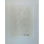 PABLO PICASSO, 'Numa suit les cours de Pythagore' (1930), original etching,