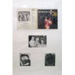 JUDY GARLAND & LIZA MINNELLI, signed vinyl cover and photoprints, framed, 120cm x 80cm.