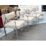 OPEN ARMCHAIRS, a set of four,