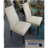 DINING CHAIRS, a set of eight, Brenda Gaida by Alexander Lorenz for Potocco, 50 cm x 50cm x 100cm.