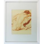 AFTER ROGER BRÉVAL, 'Nude', 1930, vintage lithograph, limited edition 183/185, signed in the plate,