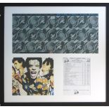 ROLLING STONES, Steel Wheels signed sleeve and cover and set list, from estate of Suzie Stokes,