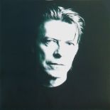 PHOTOPRINT OF DAVID BOWIE, on aluminium, 100cm x 100cm.