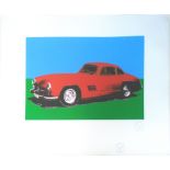 AFTER ANDY WARHOL (1928-1987) 'Cars-Mercedes 300 SL Gulwing', Germany 2007, serigraph in colours,