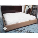 RALPH LAUREN 'HOLLYWOOD' BEDFRAME (retails in excess of £8000), with a walnut veneer finish,