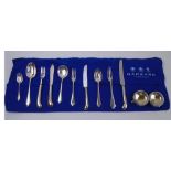 SILVER SUITE OF CUTLERY, 8 place setting, makers Garrard & Co. Ltd.