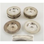 ARMADA STYLE SILVER NUT DISHES, set of 12, London 1969, makers William Comyns & sons Ltd.