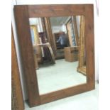 WALL MIRROR, Rustic style, with a rectangular plate, 104cm W x 130cm H.