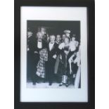 ALBERT EINSTEIN, black and white photography, 49cm x 39cm, framed and glazed.