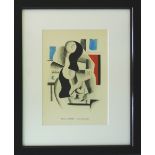 FERNAND LEGER, 'Untitled', 1929, pochoir printed by Jacomet, 25cm x 17cm, framed and glazed.