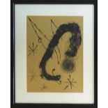 JOAN MIRÓ, 'Untitled', 1965, lithograph printed by Maeght, 37cm x 27cm, framed and glazed.