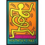 KEITH HARING, 17th Montreal Jazz Festival poster, 1983, silkscreen, signed in the plate,